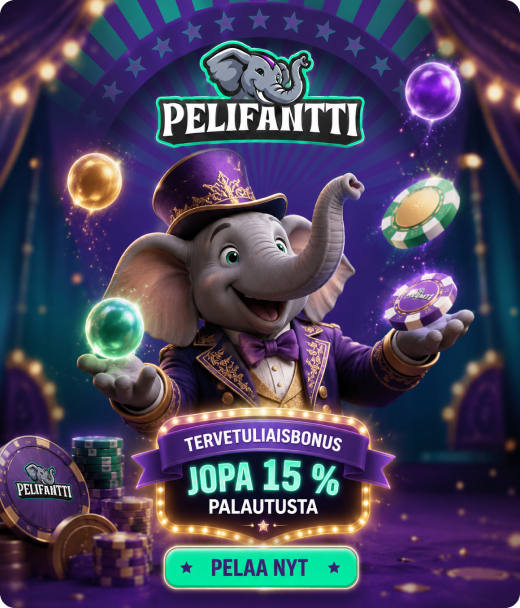 Pelifantti Casino tervetuliaisbonus ja rekisteröityminen